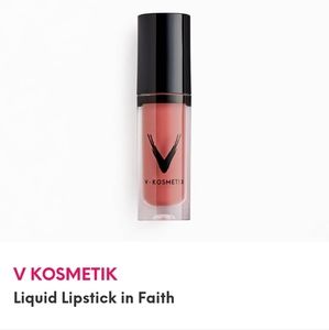 New V.Kosmetix liquid lip in Faith